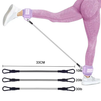 GOBYGO Ankle Resistance Bands with Foam Pads – Adjustable Straps for Glutes, Legs & Lower Body Workouts