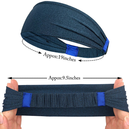 Sports & Yoga Sweat Headbands for Men & Women – Soft, Breathable, Elastic Hair Bands for Workout, Running, and Gym