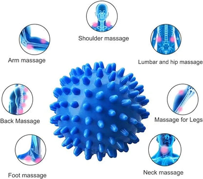 1Pc Spiky Massage Ball – Lacrosse Therapy Ball for Trigger Point, Deep Tissue & Muscle Relief