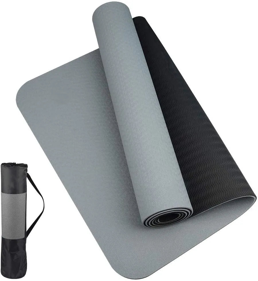 TPE Yoga Mat – Eco-Friendly, Non-Slip, Waterproof & Odorless Exercise Mat (6mm)
