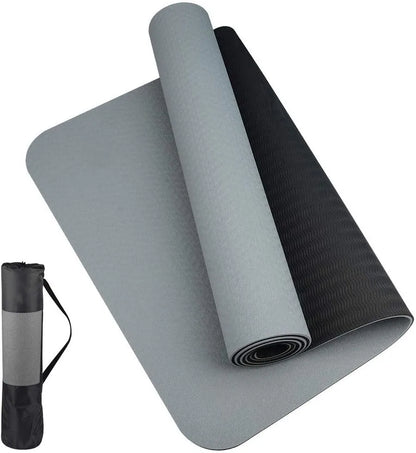 TPE Yoga Mat – Eco-Friendly, Non-Slip, Waterproof & Odorless Exercise Mat (6mm)