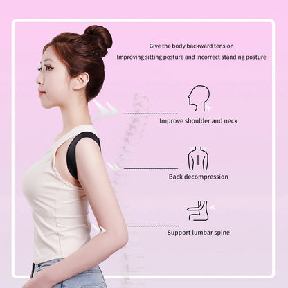 Posture Corrector Brace – Adjustable Back & Shoulder Support for Spinal Alignment
