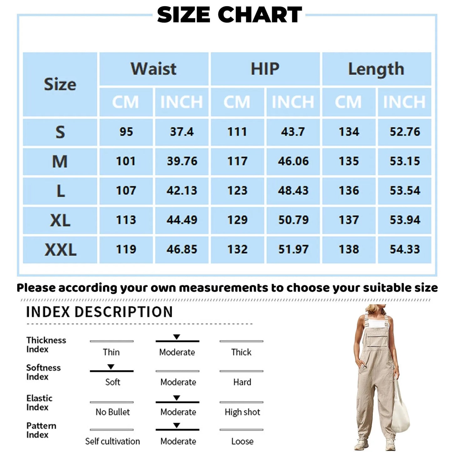 Women’s Casual Sleeveless Wide-Leg Jumpsuit with Pockets – Adjustable Straps
