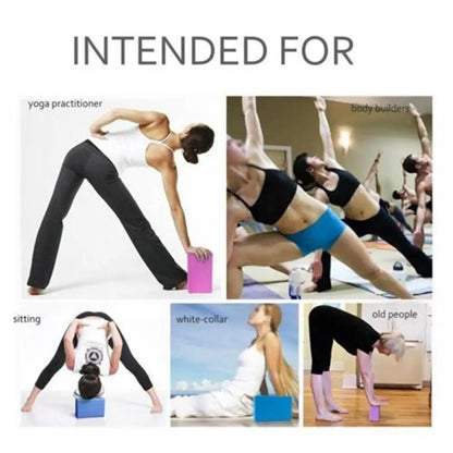 Colored EVA Yoga Block – Non-Slip Foam Yoga Brick for Pilates, Stretching & Fitness Training