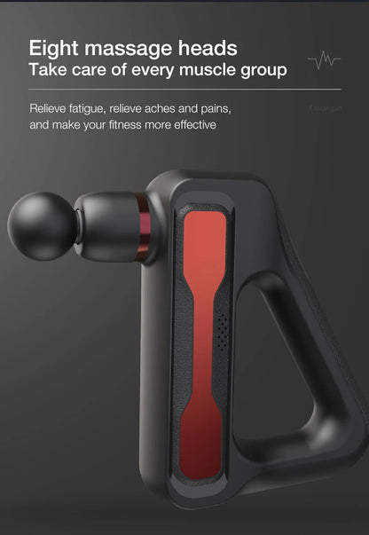 Electric Massage Gun – 32 Speed Levels, 4 Heads, Deep Tissue Muscle Massager for Full Body