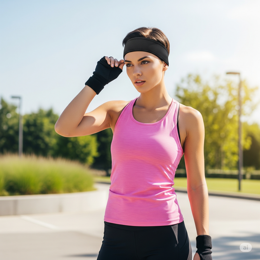 Sports Headbands for Men Women 1PC Non-Slip Moisture Wicking Workout Sweatband Fitness Running Cycling Football Yoga Hairband
