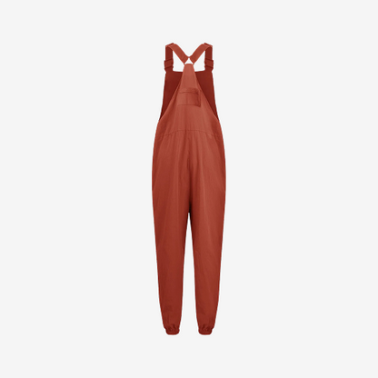 Women’s Casual Sleeveless Wide-Leg Jumpsuit with Pockets – Adjustable Straps