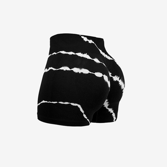 High Waist Tie-Dye Workout Shorts – Breathable, Quick-Dry Yoga & Gymwear