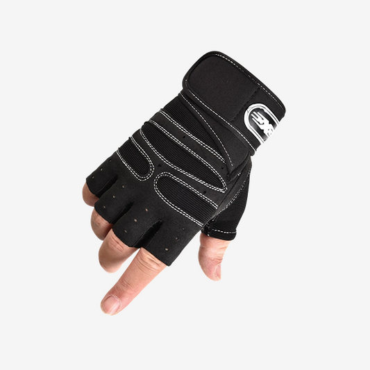 Workout Gloves for Men Women Half Finger Glove with Wrist Wrap for Sport Weight Lifting Training Bicycle Motorcyclist Gym Glove