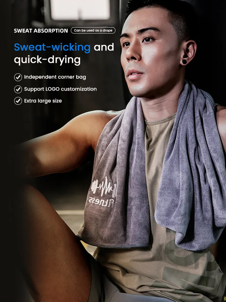 Quick-Dry Fitness Towel – Multifunctional Gym, Sports & Swimming Microfiber Towel