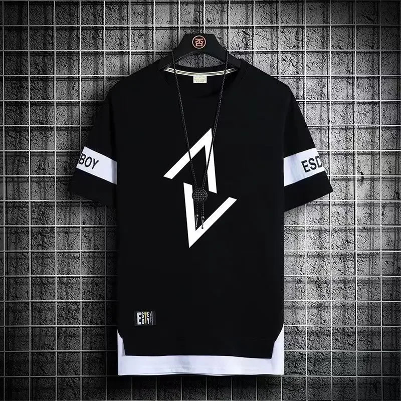 Men’s Two-Piece Casual Set – Short-Sleeve T-Shirt & Shorts | Gym, Sports & Streetwear